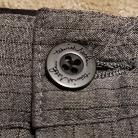 Travis Mathew Golf Shorts Gray | Men's 32 Pinstripe Summer Preppy Outdoor Casual - Picture 3 of 8